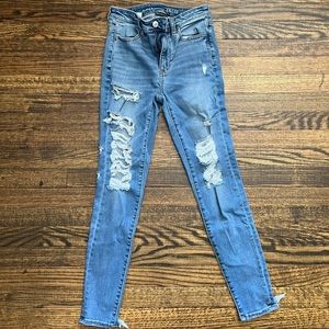 American Eagle super hi rise jeans